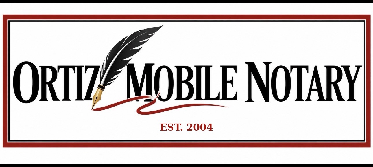 Ortiz Mobile Notary logo